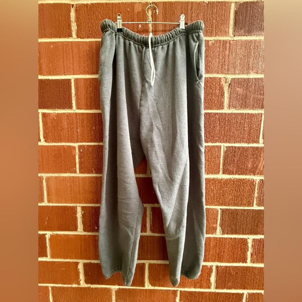 Vintage Jerzees Dark Gray Size Extra Large Elastic Cuff Sweatpants